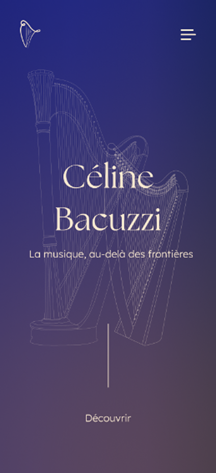 Exemple d'écran mobile : Accueil